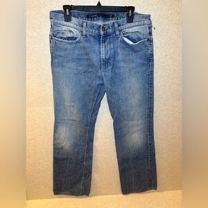 Joe's Women Blue Denim Rocker Jeans Medium Wash Straight Leg W 34